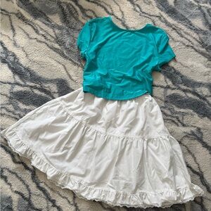 SHEIN Turquoise Casual Tee